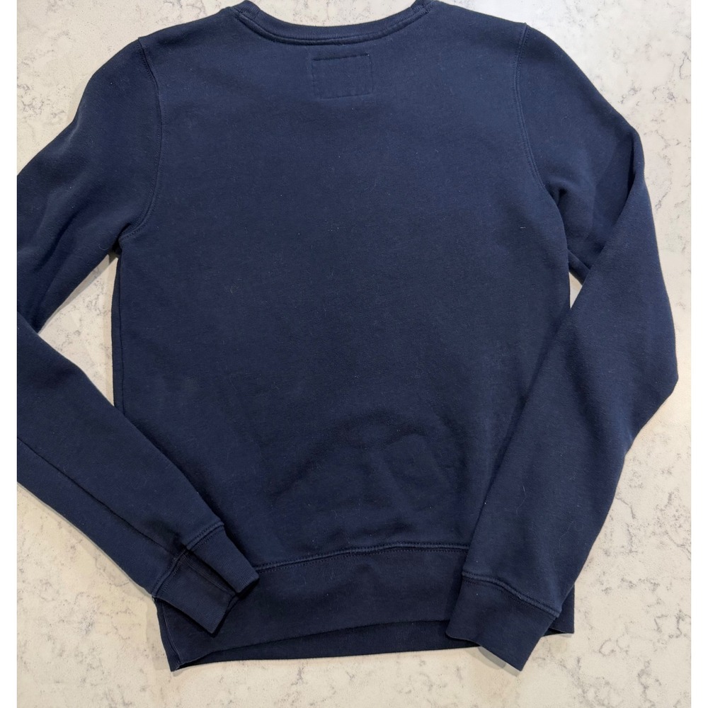 Abercrombie & Fitch Navy Blue Graphic Crewneck Sweatshirt XS Established 1892 - Picture 4 of 4